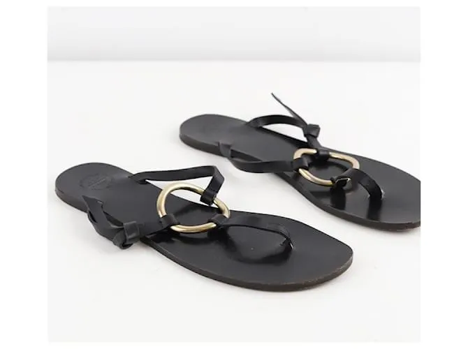 Autre Marque Zapatos sandalias de cuero. Negro 