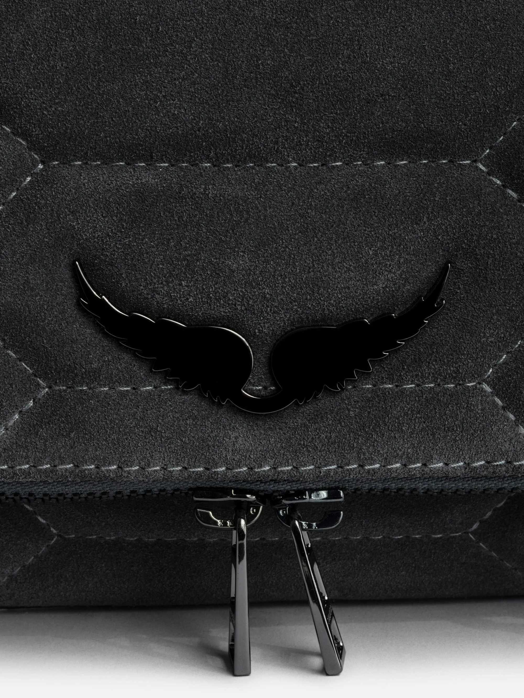 Bolso de mano Rock de ante acolchado