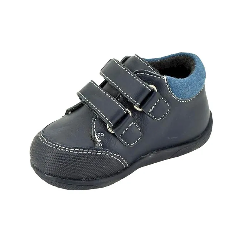 Botines niño de piel con puntera