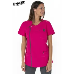 Camisola de microfibra fucsia con detalle gris - Dyneke