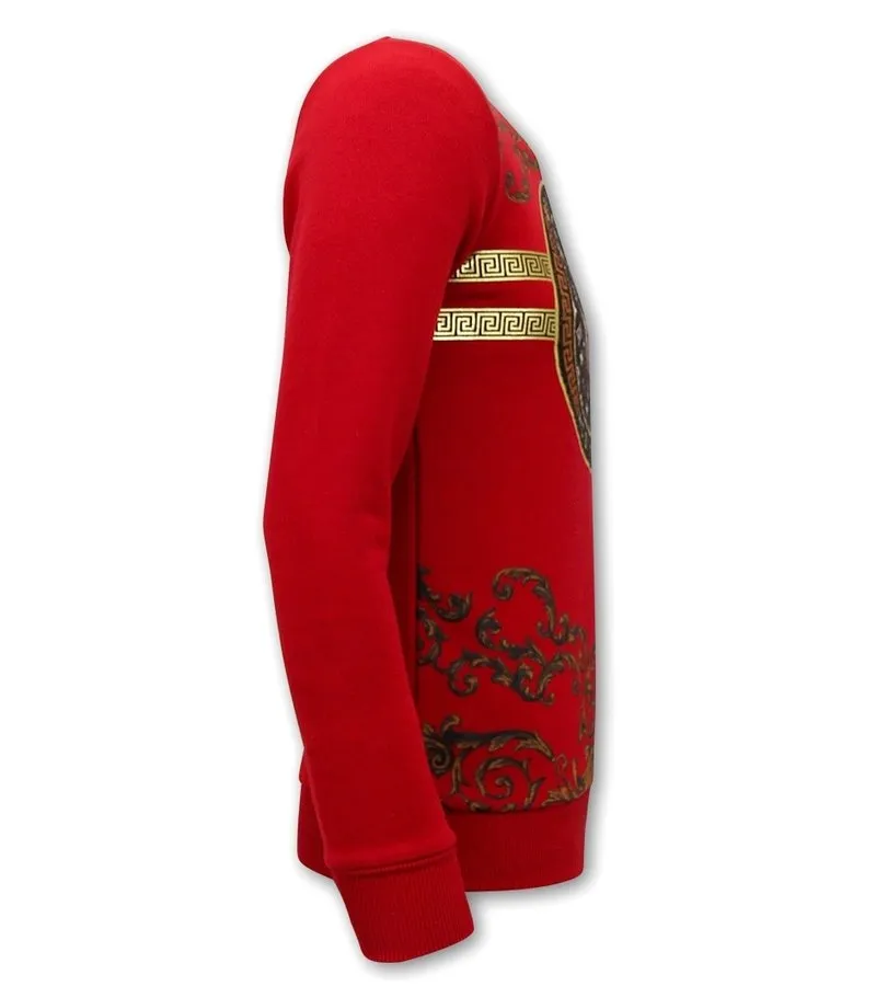 CHOMPAS DE HOMBRE SNAKE SKULL  3674  ROJO