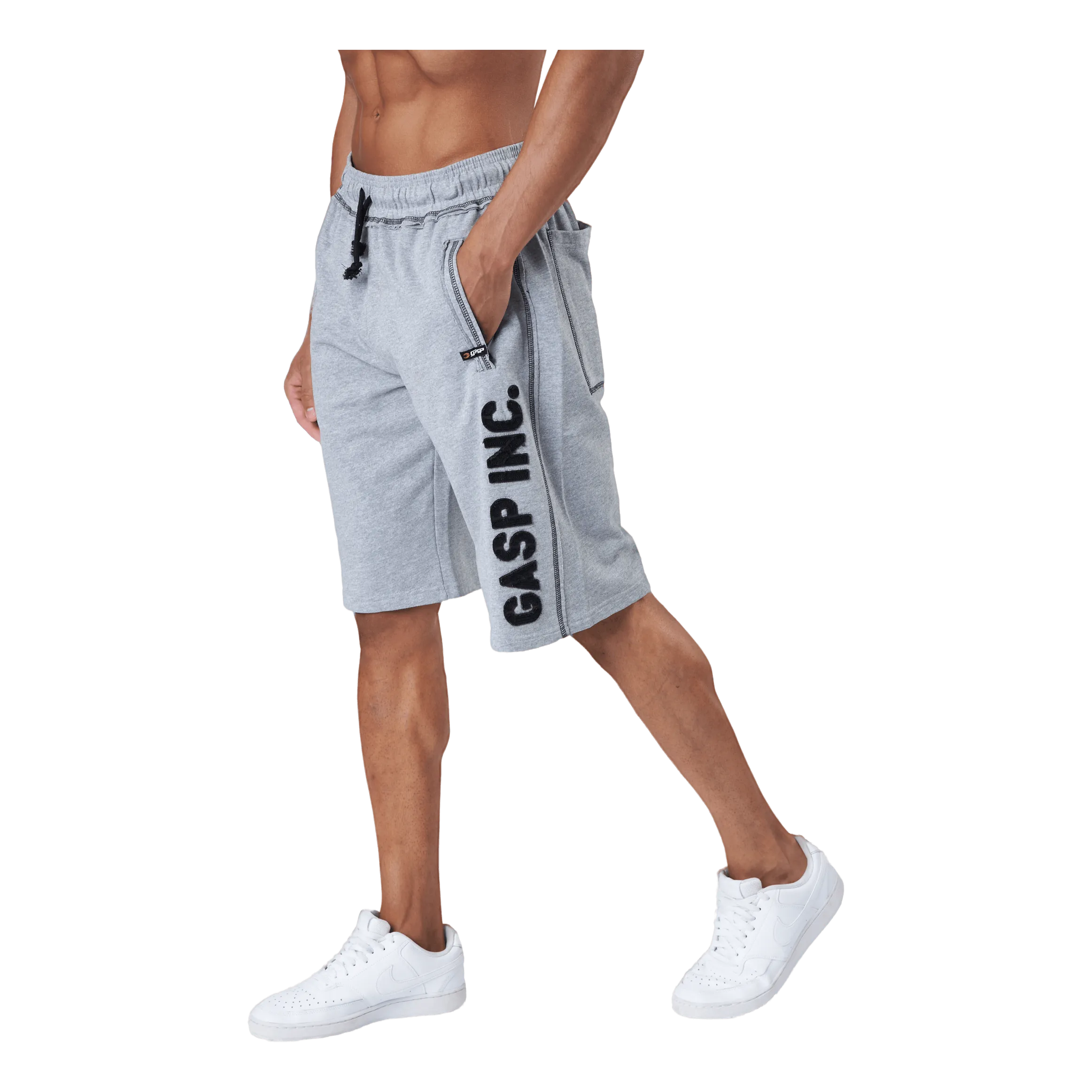 Gasp Division Sweatshorts Light Grey Melange