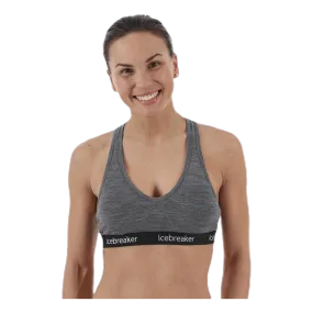 Icebreaker Sprite Racerback Bra Grey