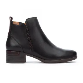 Pikolinos botín mujer Málaga tacón medio negro w6w8950