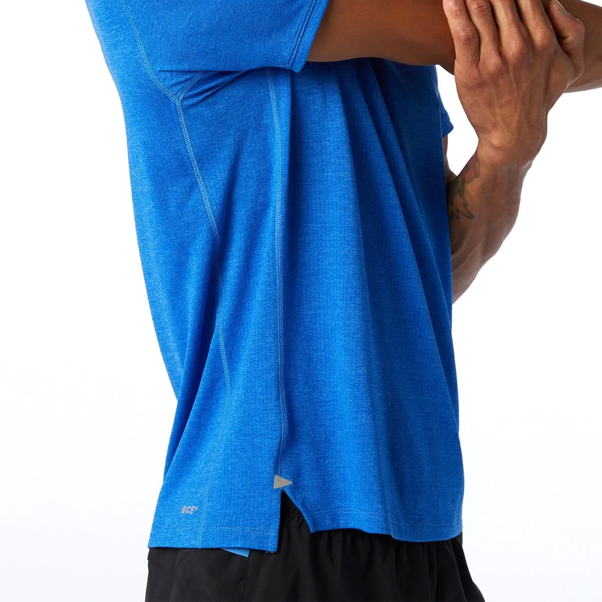 Polera Running Hombre New Balance Impact Run Azul