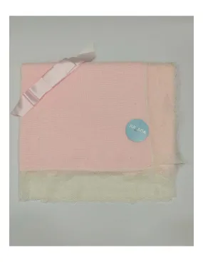 Toquilla Mantita Puntilla Valencié Rosa de Juliana