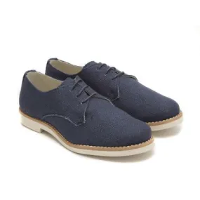 Zapato comunion lino marino